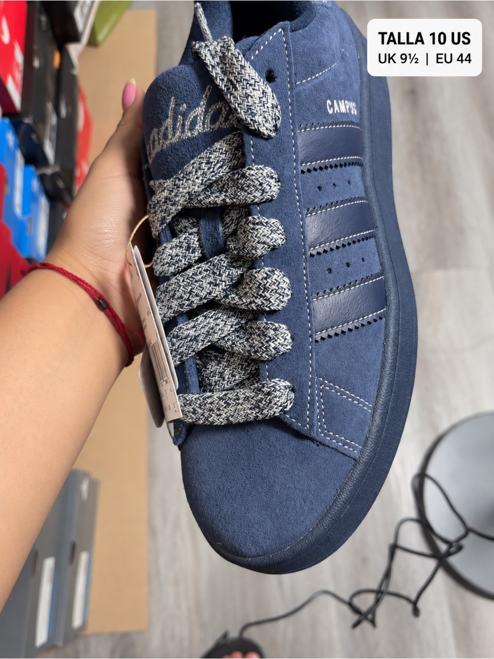 adidas Kids Campus Suede Sneakers — Navy